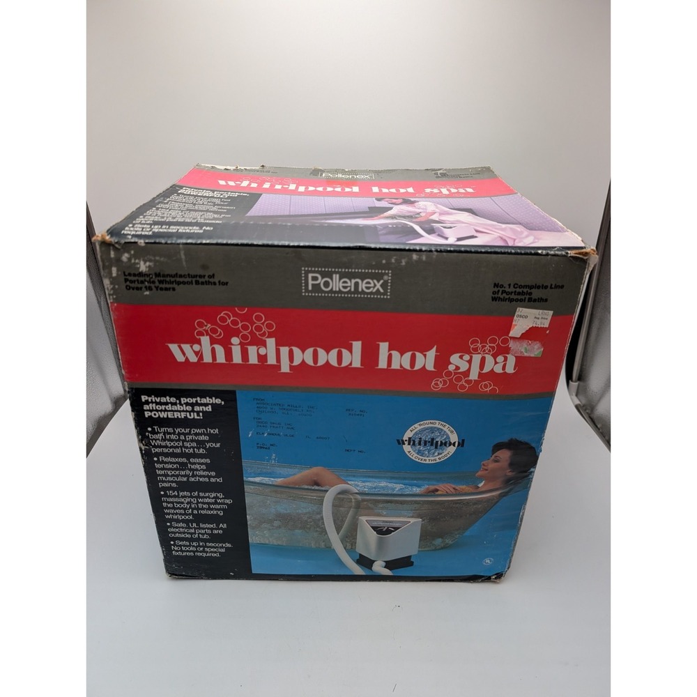 Pollenex Whirlpool Hot Spa Tub 2 Speed, Model WB800  : Tested Clean Great Shape